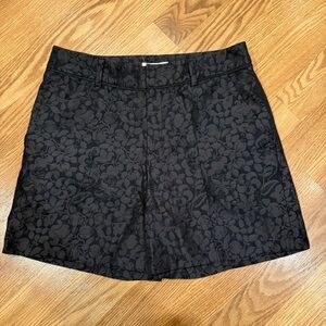 Ballsey Black Floral Jacquard Dress Shorts sz 36 / 4